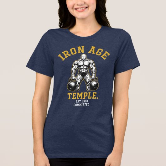 ロン・エイジ・テンプル 1978年設立 献身 | ヴィンテージジム トライブレンドＴシャツ (正面)