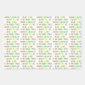 ロン・デサンティス私が成長したとき ラッピングペーパーシート (正面2)