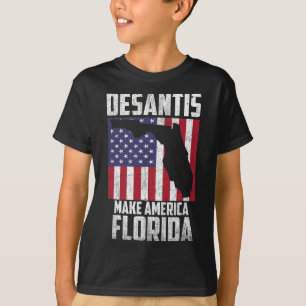 ロン・デサンティス アメリカを再びフロリダに Republican Tシャツ
