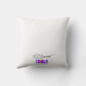 ロン・ブルカルトのアート・オブ・ザ・ハンプトンのレタースケープ クッション (裏面)