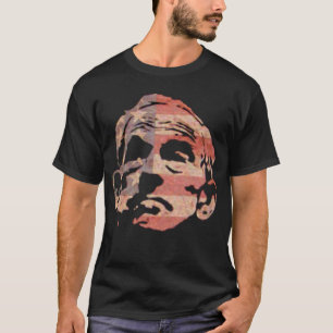 ロン・ポールおよび旗 Tシャツ