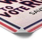 ロン・ポールに投票してほし救い ポスター (角)