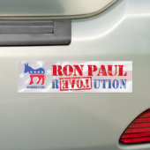 ロン・ポールのための民主党員 バンパーステッカー (車上)