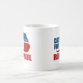 ロン・ポールのための猫 コーヒーマグカップ (中央)