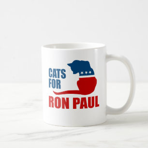 ロン・ポールのための猫 コーヒーマグカップ