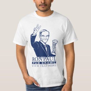 ロン・ポールのはしご酒のカスタマイズ可能なワイシャツ Tシャツ