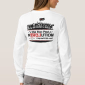 ロン・ポールの改革はフード付きのスエットシャツに合いました Tシャツ (裏面)