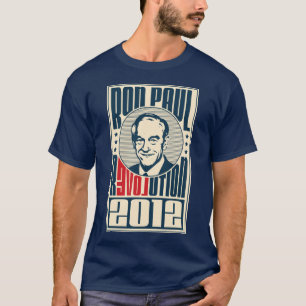 ロン・ポールの改革2012年-暗いTシャツ Tシャツ