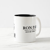 ロン・ポールの改革-アメリカのマグのための希望 ツートーンマグカップ (正面右)