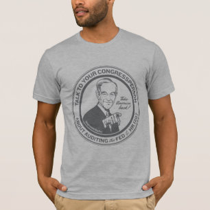 ロン・ポールの監査連邦準備制度のTシャツ Tシャツ
