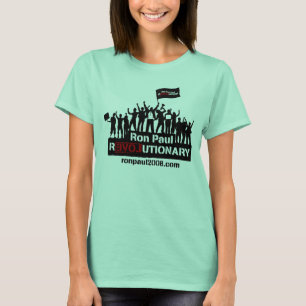 ロン・ポールの革命的な信号器T Tシャツ