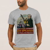 ロン・ポール対ゾンビの経済学のワイシャツ Tシャツ (正面)