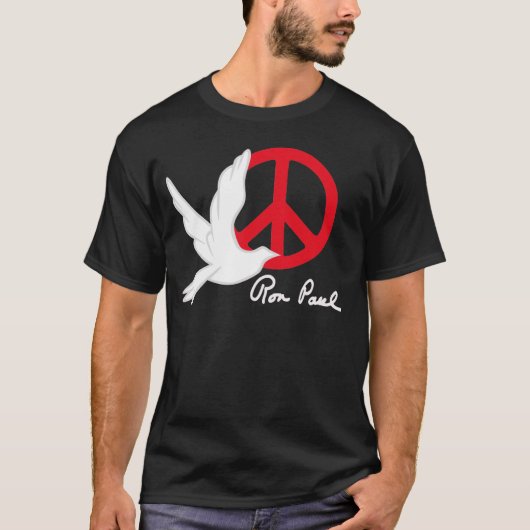 ロン・ポール平和 Tシャツ (正面)