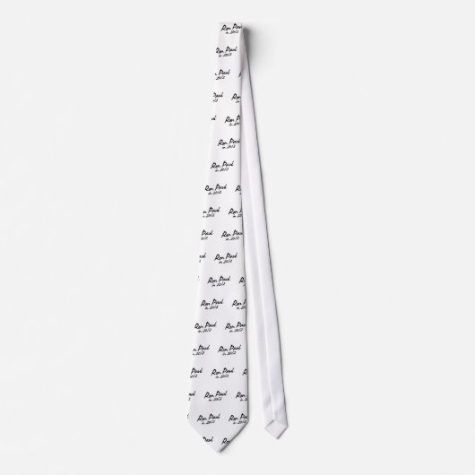 ロン・ポール2012のサイン ネクタイ (正面)
