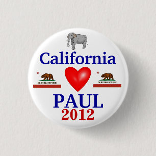 ロン・ポール2012年のカリフォルニア 缶バッジ