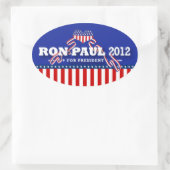 ロン・ポール2012年プレジデント 楕円形シール (バッグ)