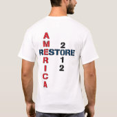 ロン・ポール2012年-平和、自由、繁栄 Tシャツ (裏面)