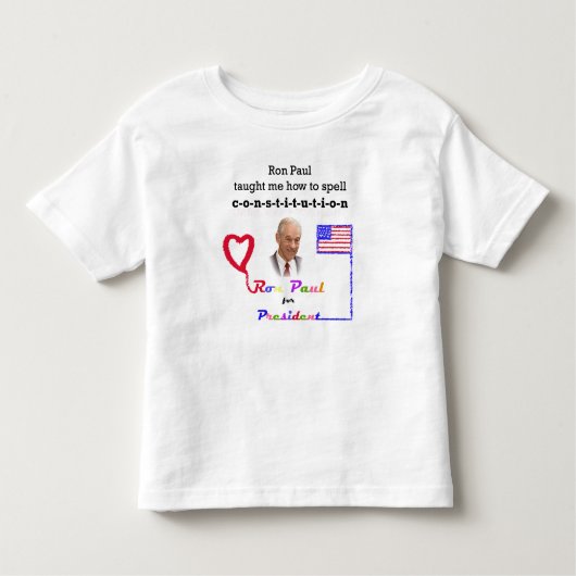 ロン・ポール|憲法のための子供 トドラーTシャツ (正面)