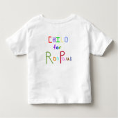 ロン・ポール|憲法のための子供 トドラーTシャツ (裏面)
