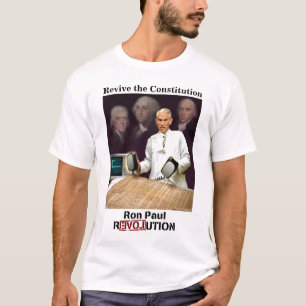 ロン・ポール: 憲法を復興させて下さい Tシャツ