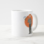 ロン・ヴァースリーイラストレーション食べ「スラッグ」 ジャンボコーヒーマグカップ (正面右)