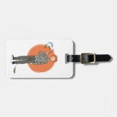 ロン・ヴァースリーイラストレーション食べ「スラッグ」 ラゲッジタグ (正面横)