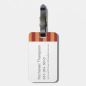 ロン・ヴァースリー漫画キャラクターアート ラゲッジタグ (裏面縦)