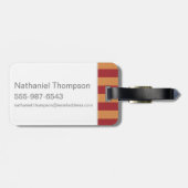 ロン・ヴァースリー漫画キャラクターアート ラゲッジタグ (裏面横)