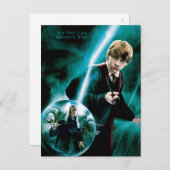 ロン・ヴァーズリーとルシウス・マルフォイ ポストカード (正面/裏面)