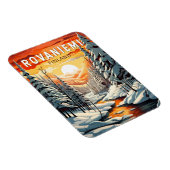 ロヴァニエミフィンランドトラベルアートヴィンテージ マグネット (右側)