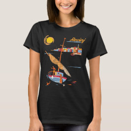 ロヴィニ・クロアチア ヨット ハーバー 日没 旅行 Tシャツ