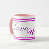 ロヴェヨババマダデイ美しいマグカップ マグカップ (正面左)