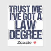 ローおもしろいスクール卒業弁護士ユーモア引用文 シール (シート)