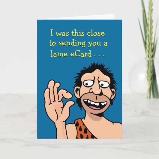 ローおもしろいテック誕生日 カード (正面)