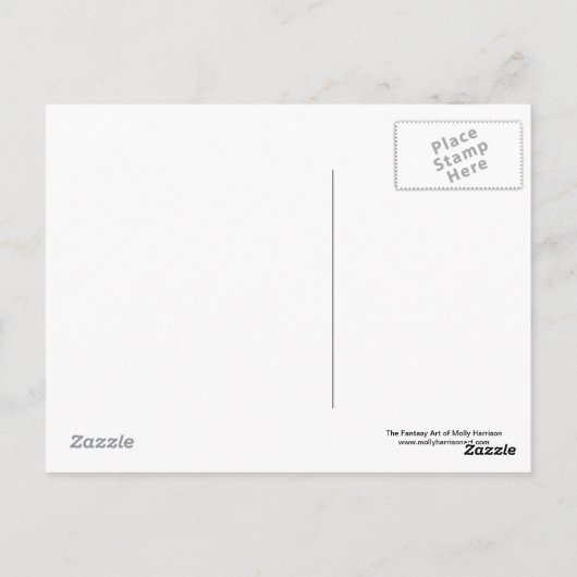 ローぶら下がったの月の妖精はがき ポストカード (裏面)