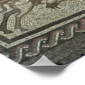 ローアットローマンヴィラからのモザイク舗装 ポスター (角)