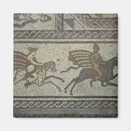 ローアットローマンヴィラからのモザイク舗装 マグネット (正面)