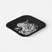 ローアリングジャガーポップ・アートのアート ペーパープレート (傾斜あり)