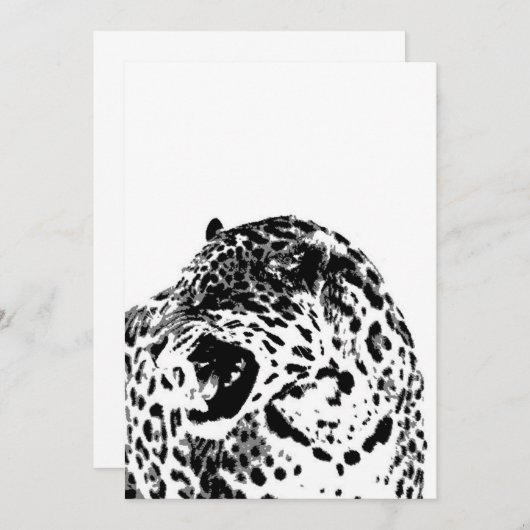 ローアリングジャガー招待状 招待状 (正面/裏面)