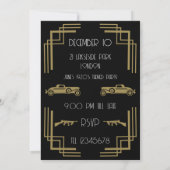 ローアリングティーズアールデコ誕生日 招待状 (裏面)