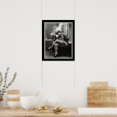 ローアリングティーズヴィンテージB&Wプリント16x20 ポスター (キッチン)