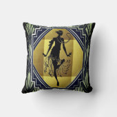 ローアリングティーズ踊りフラッパーレディ クッション (裏面)