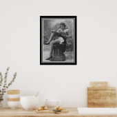 ローアリングティーズFlapper B&W ポスター (キッチン)