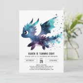 ローアリングドラゴン誕生日カスタム 招待状 (スタンド正面)