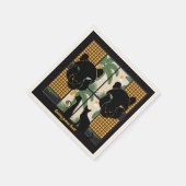 ローアリングパマスハート スタンダードカクテルナプキン (角)