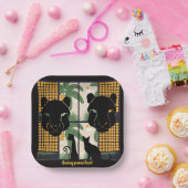 ローアリングパマスハート ペーパープレート (パーティー)