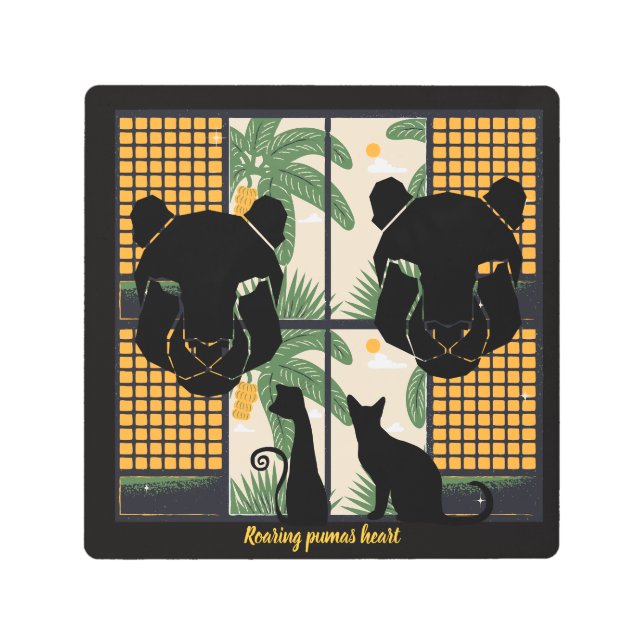 ローアリングパマスハート メタルプリント (正面)