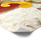 ローアリングライオンブラスリングや輪、サーカス回転木馬ヴィンテージ ポスター (角)