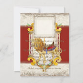 ローアリングライオンブラスリングや輪、サーカス回転木馬ヴィンテージ 招待状 (裏面)