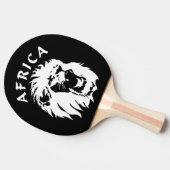 ローアリングライオン顔 |アフリカ 卓球ラケット (横)